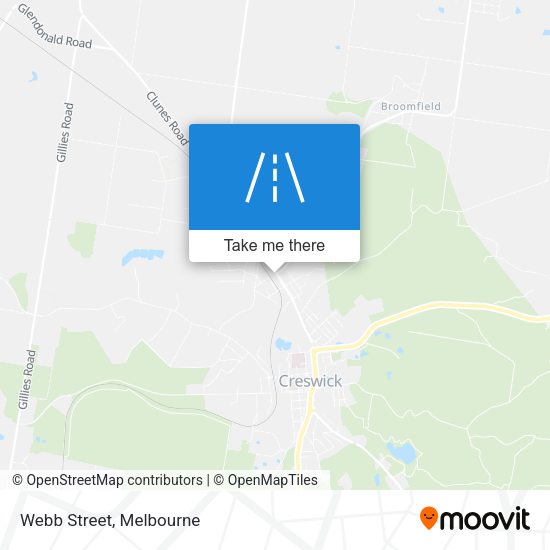 Webb Street map