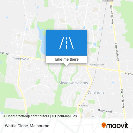Wattle Close map
