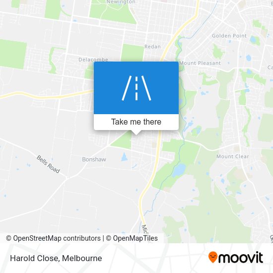 Harold Close map