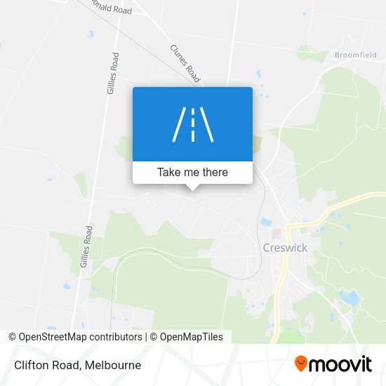 Clifton Road map