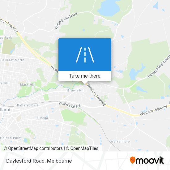 Daylesford Road map