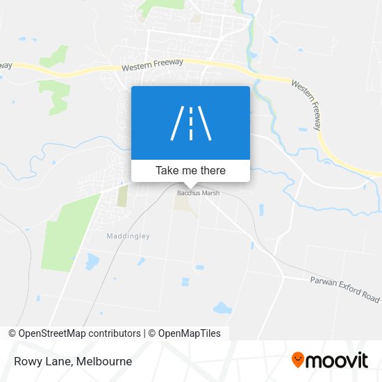 Rowy Lane map