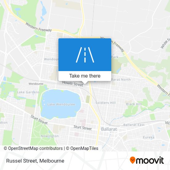 Russel Street map