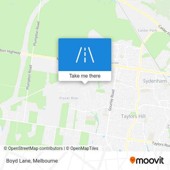 Boyd Lane map