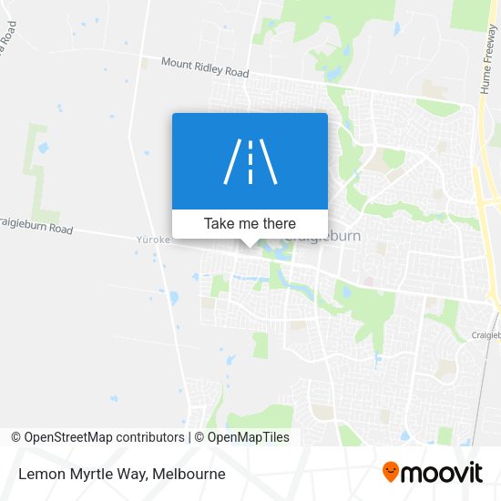 Lemon Myrtle Way map