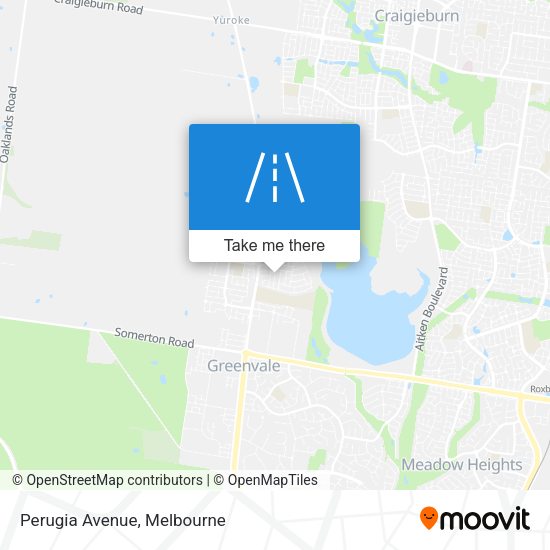 Perugia Avenue map