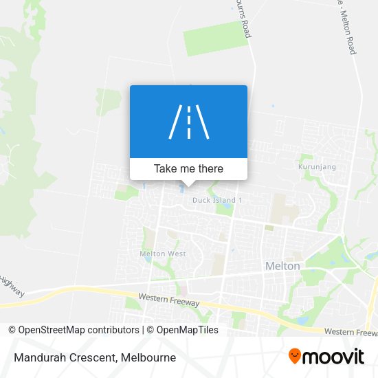 Mandurah Crescent map