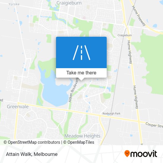 Attain Walk map