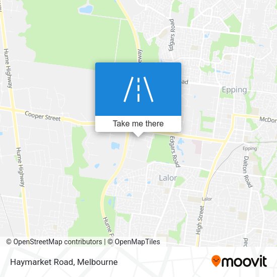 Haymarket Road map