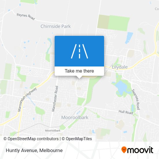 Huntly Avenue map