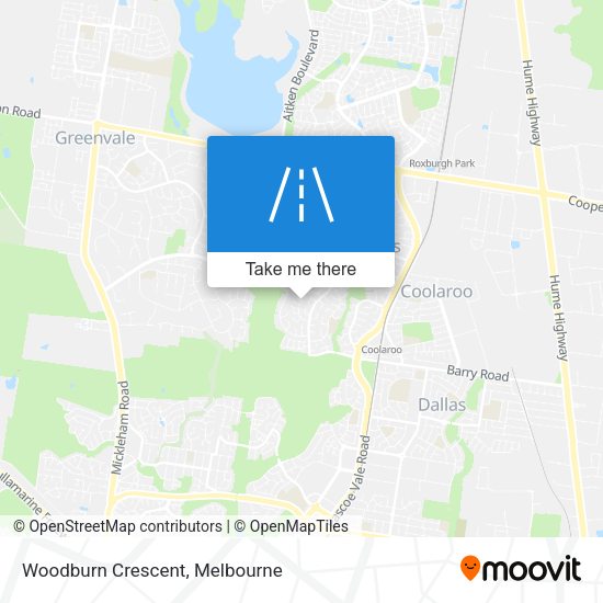 Woodburn Crescent map