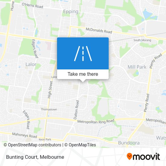 Bunting Court map