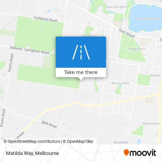 Matilda Way map