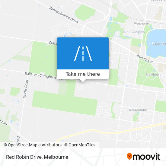Red Robin Drive map