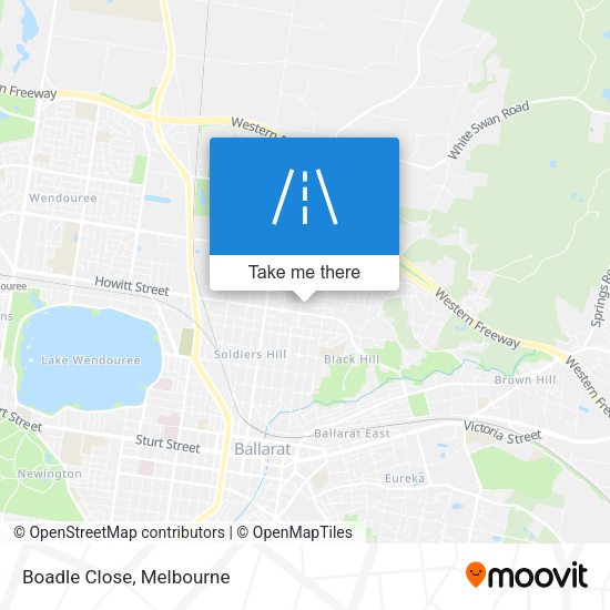 Boadle Close map