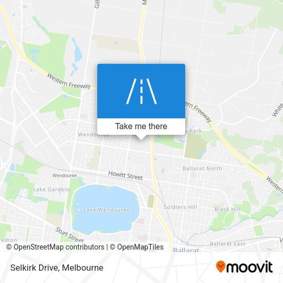 Selkirk Drive map
