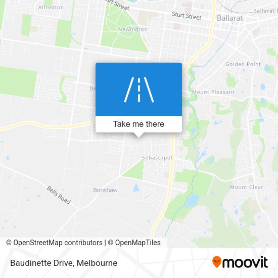 Baudinette Drive map