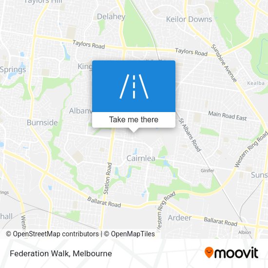 Federation Walk map