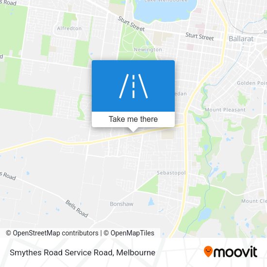 Smythes Road Service Road map