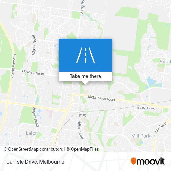 Carlisle Drive map