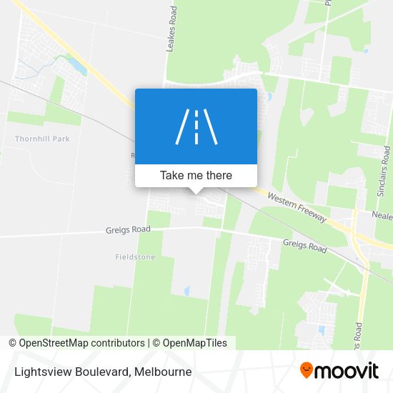 Lightsview Boulevard map