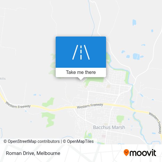 Roman Drive map