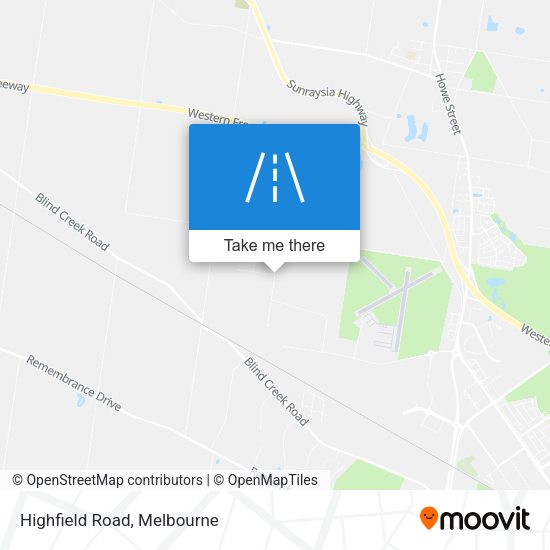 Highfield Road map