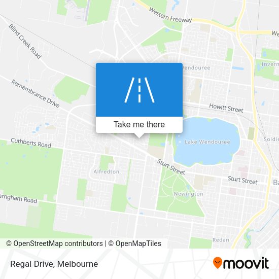 Regal Drive map