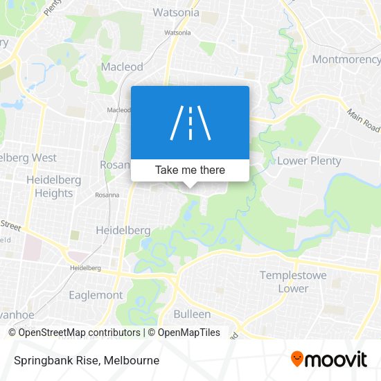 Springbank Rise map
