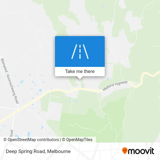 Mapa Deep Spring Road