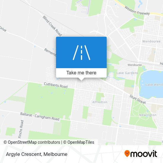 Argyle Crescent map