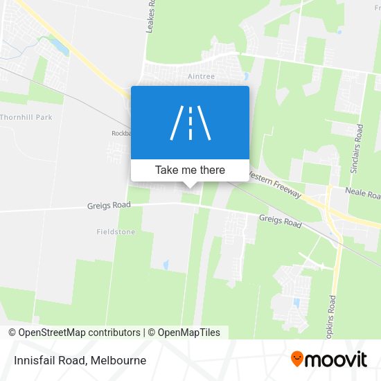 Innisfail Road map