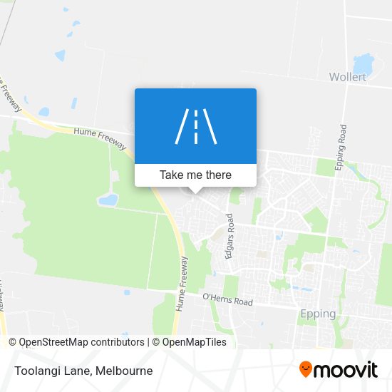 Toolangi Lane map
