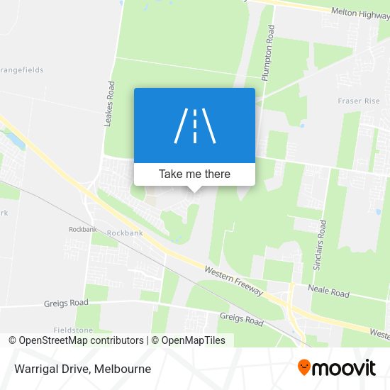 Warrigal Drive map