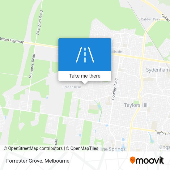 Forrester Grove map