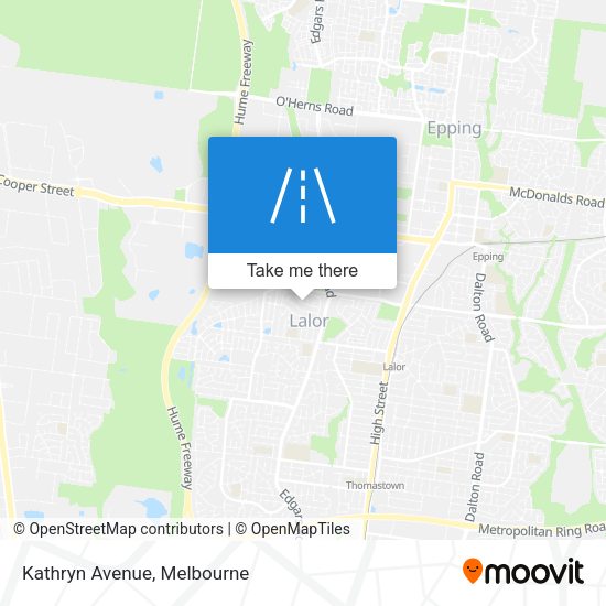 Kathryn Avenue map