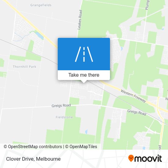 Clover Drive map