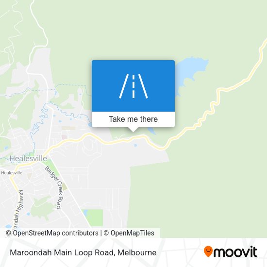 Maroondah Main Loop Road map