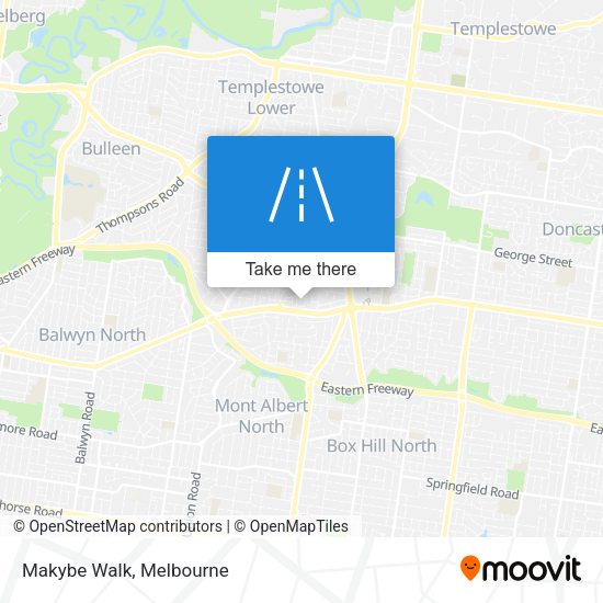 Makybe Walk map