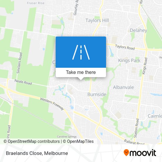 Braelands Close map