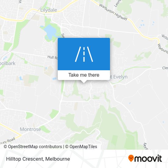 Hilltop Crescent map