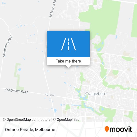 Ontario Parade map