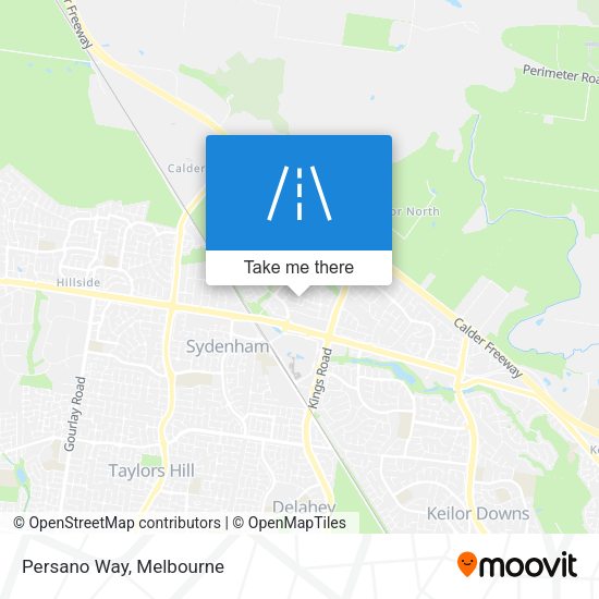 Persano Way map