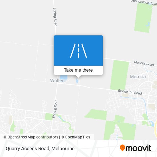 Quarry Access Road map