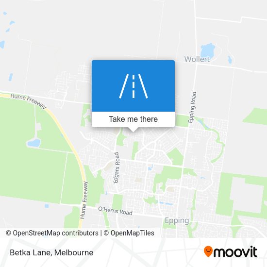 Betka Lane map