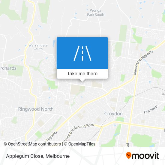 Applegum Close map