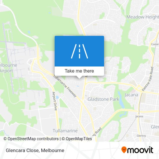 Glencara Close map