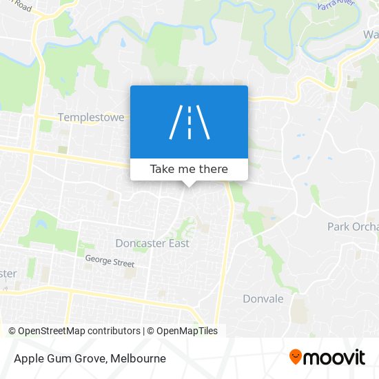 Mapa Apple Gum Grove