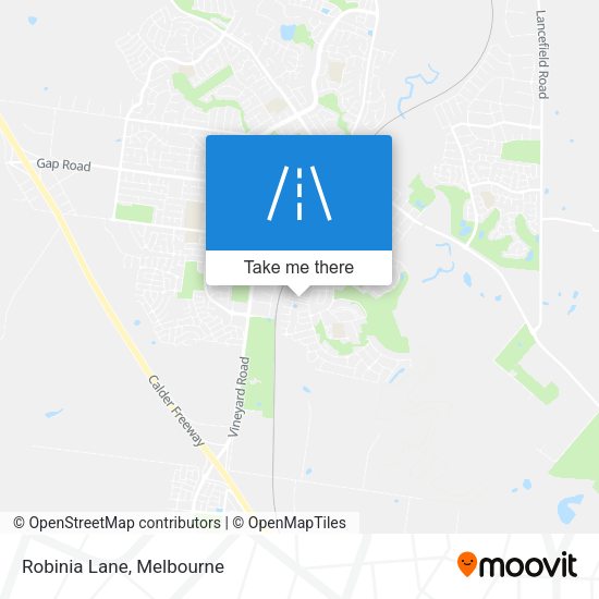 Robinia Lane map