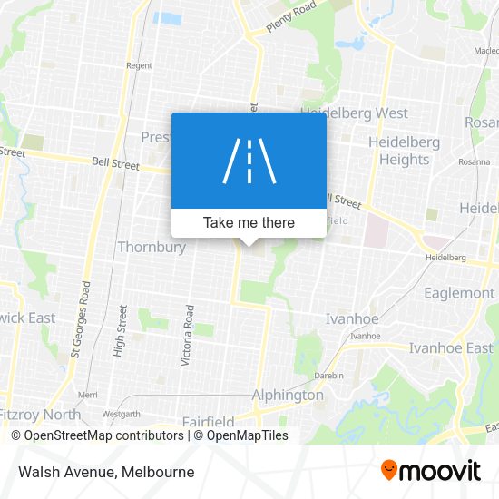 Walsh Avenue map